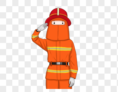 消防员卡通人物形象图片