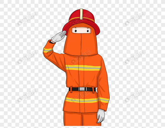 消防员卡通人物形象图片