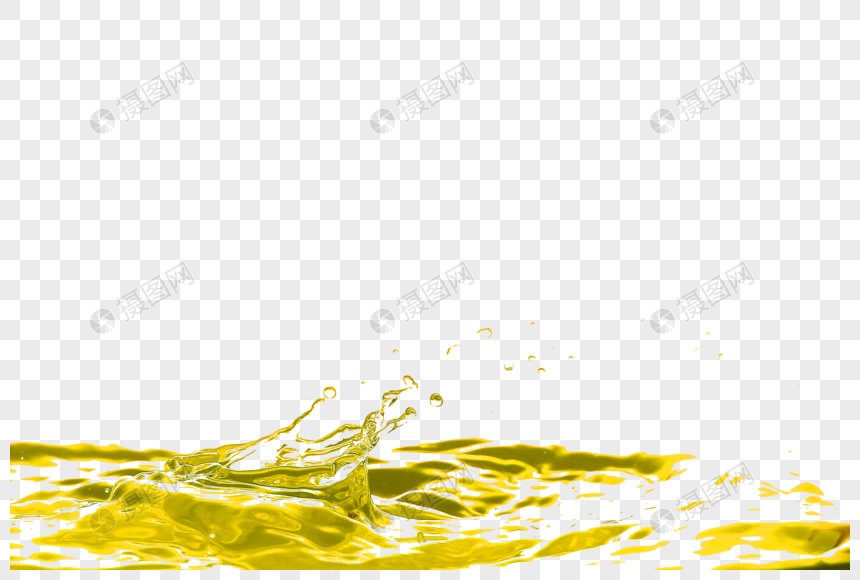 油水飞溅效果元素图片