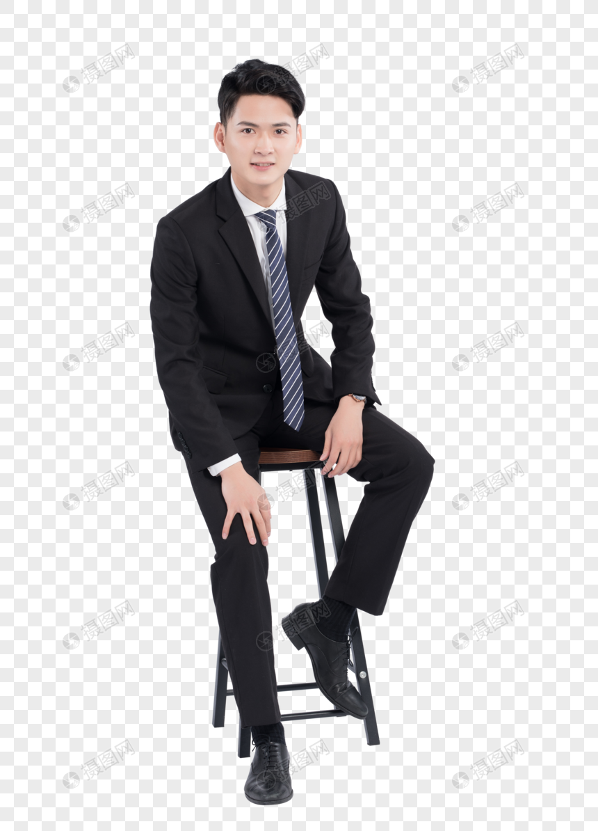 商务男性坐姿