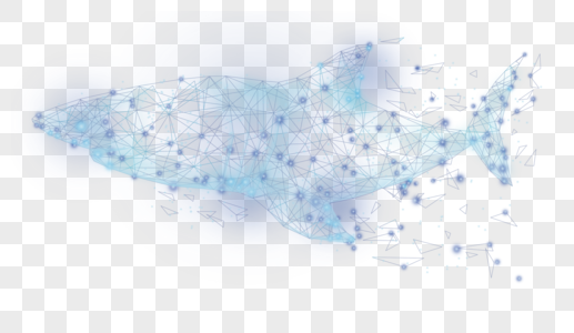 鲨鱼科技线条高清图片