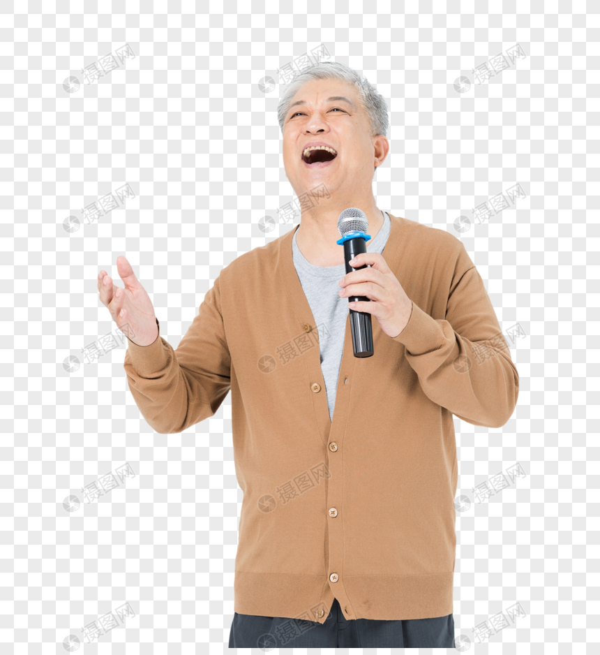 老年人唱歌