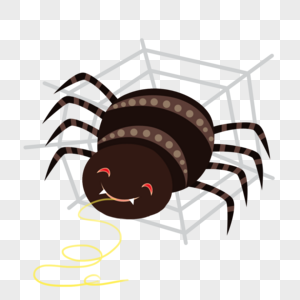 卡通蜘蛛蜘蛛开店素材高清图片