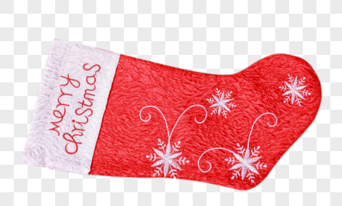 圣诞袜圣诞节红喜装扮饰品背景红喜高清图片