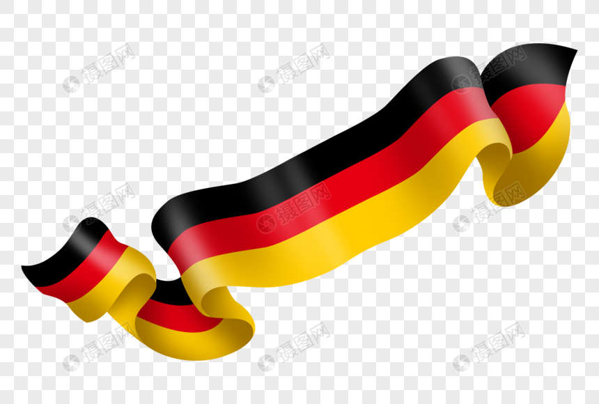 德国国旗飘带图片