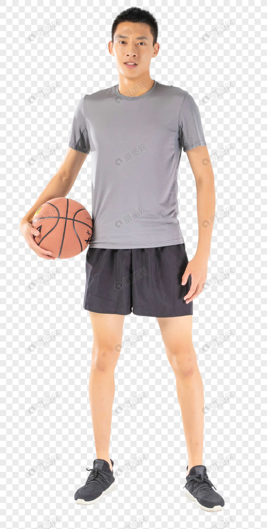 篮球运动男性动作