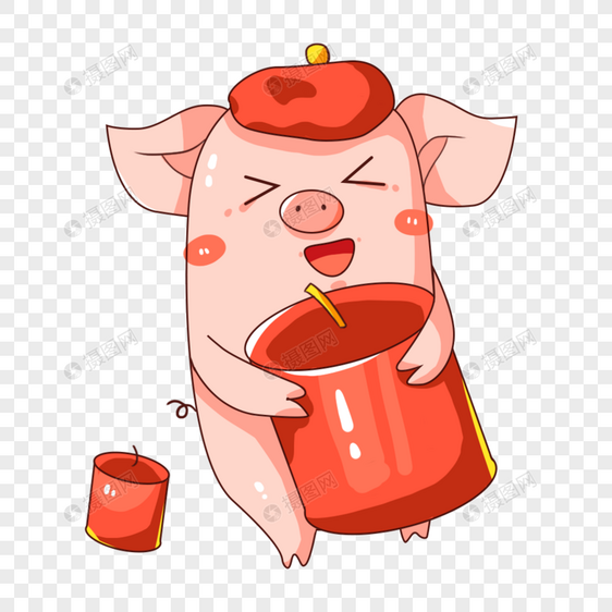 新年猪形象图片