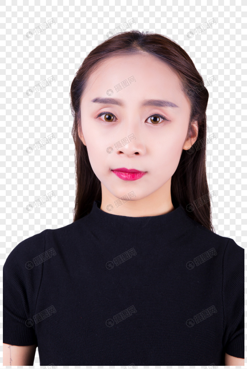 棚拍个人女孩冷艳形象图片