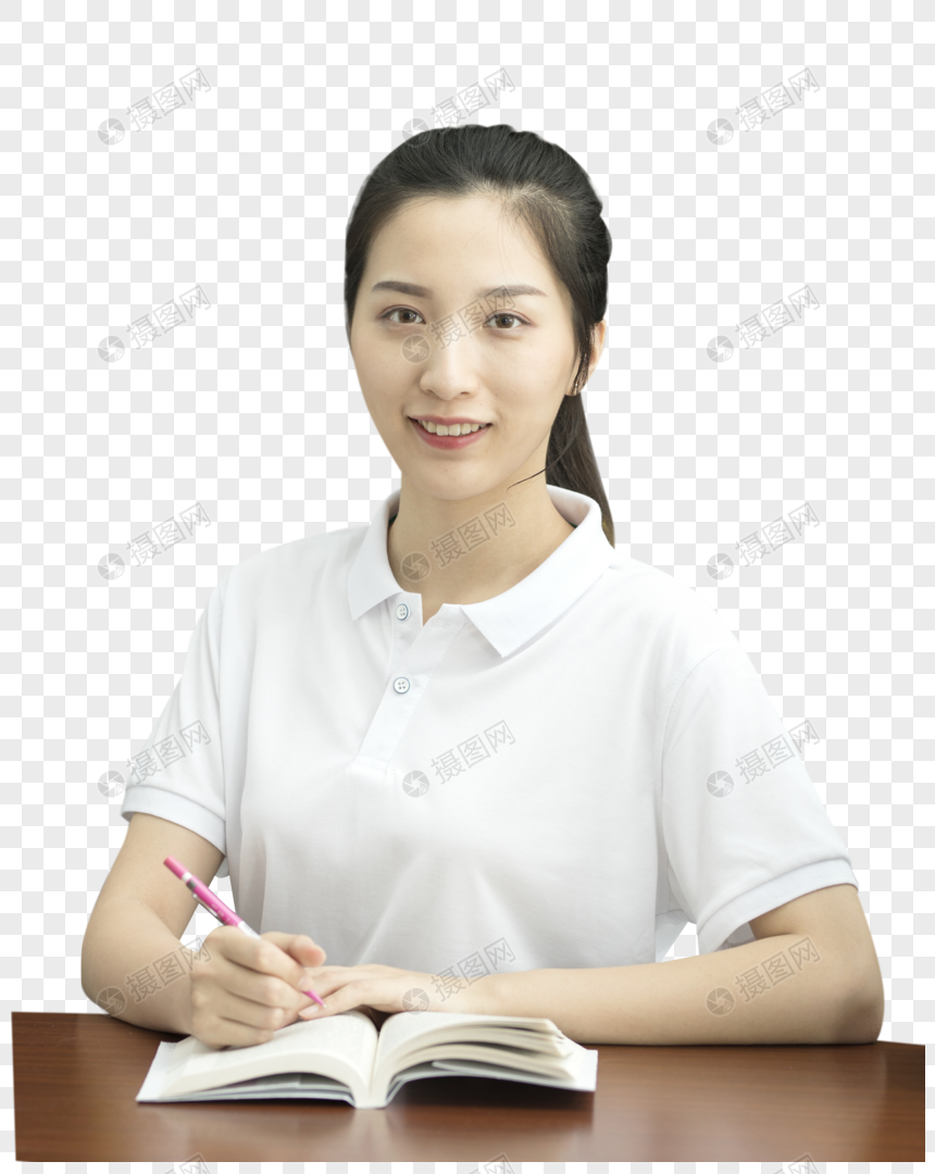 女学生高考复习图片