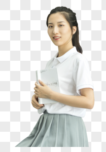 女学生看书图片