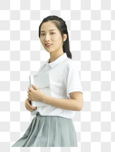 女学生看书图片