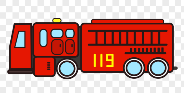 消防车119宣传日高清图片