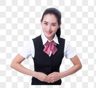 商务职业自信美女客服图片