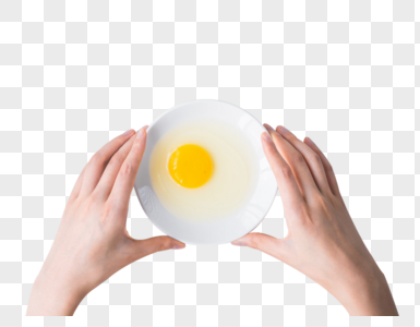 手端一碗鸡蛋图片