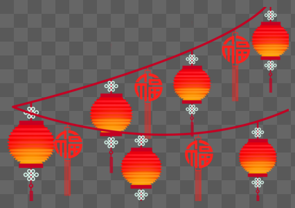 灯笼装饰素材图片