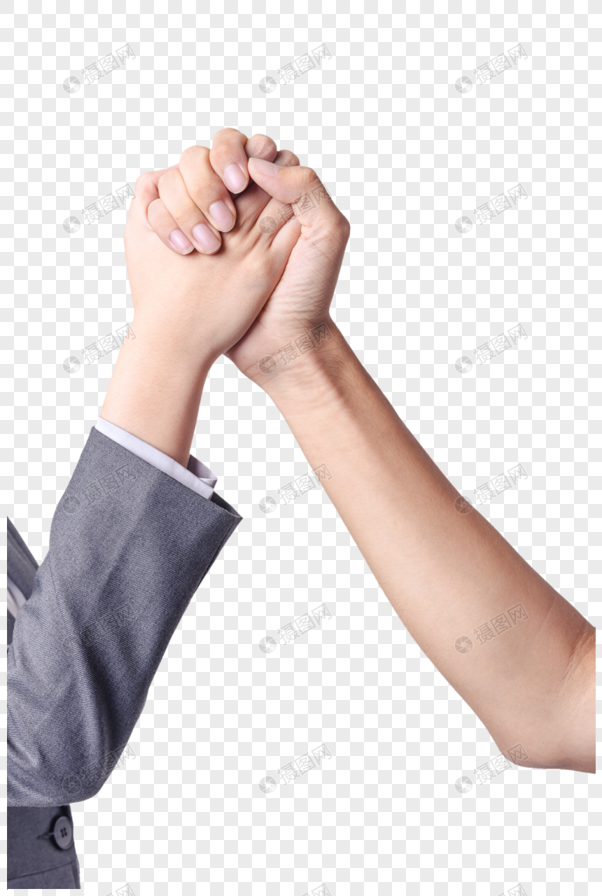 商务合作职业男女性握手图片