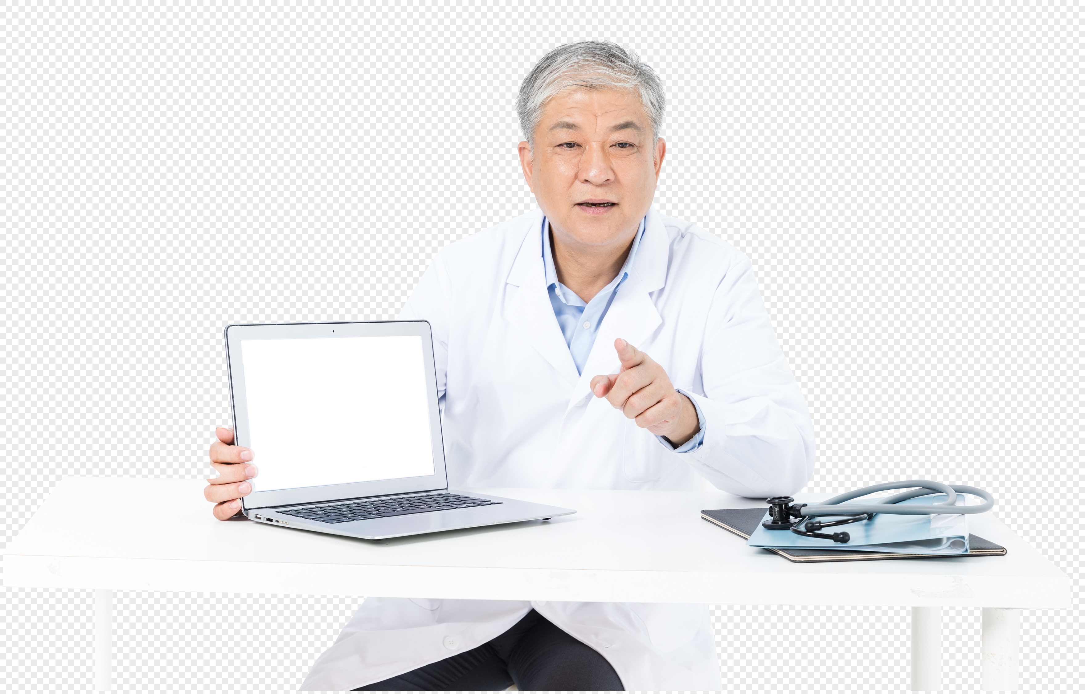 老年男性医生形象