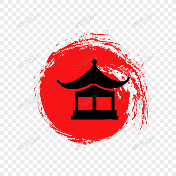 中国风亭子图标