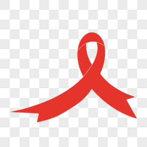 红色艾滋病标志高清图片
