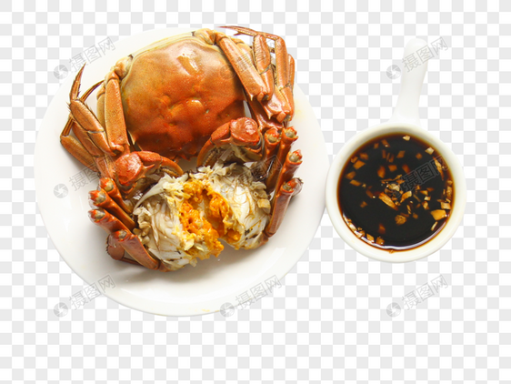 美味大闸蟹螃蟹蟹黄图片