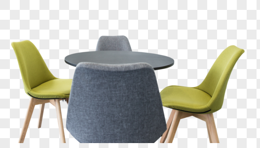 简单干净清新设计桌椅房间高清图片