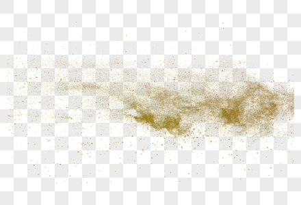 金黄色的粉尘爆炸元素高清图片