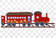 春运的火车图片
