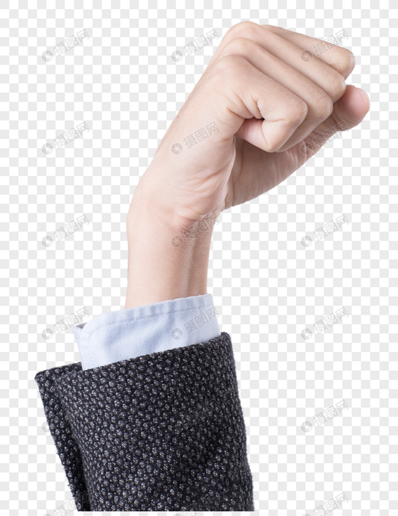 商务人士加油鼓励手势