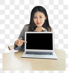 商务女性咖啡馆电脑办公图片