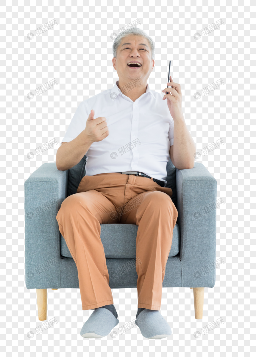 老年人手机打电话