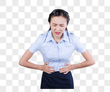 肚子难受图片