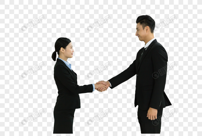 商务人士合作愉快