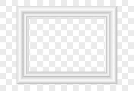 白色立体欧式相框高清图片