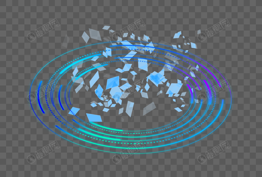 科技光圈舞台效果图片