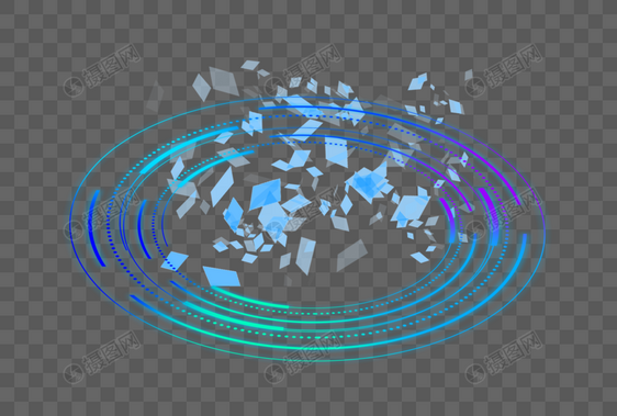 科技光圈舞台效果图片
