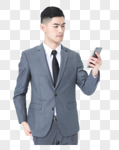 商务男性使用手机图片