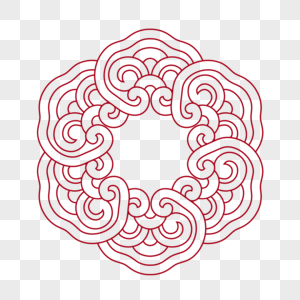 古典祥云花纹png图片