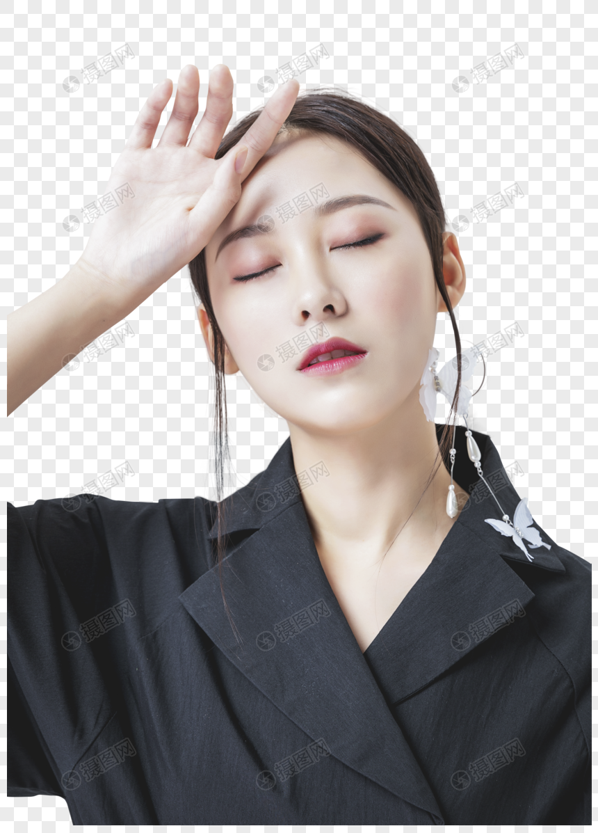 高贵美女头像元素素材PNG格式_设计素材免费