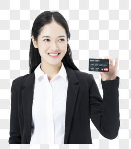 商务女性信用卡购物图片