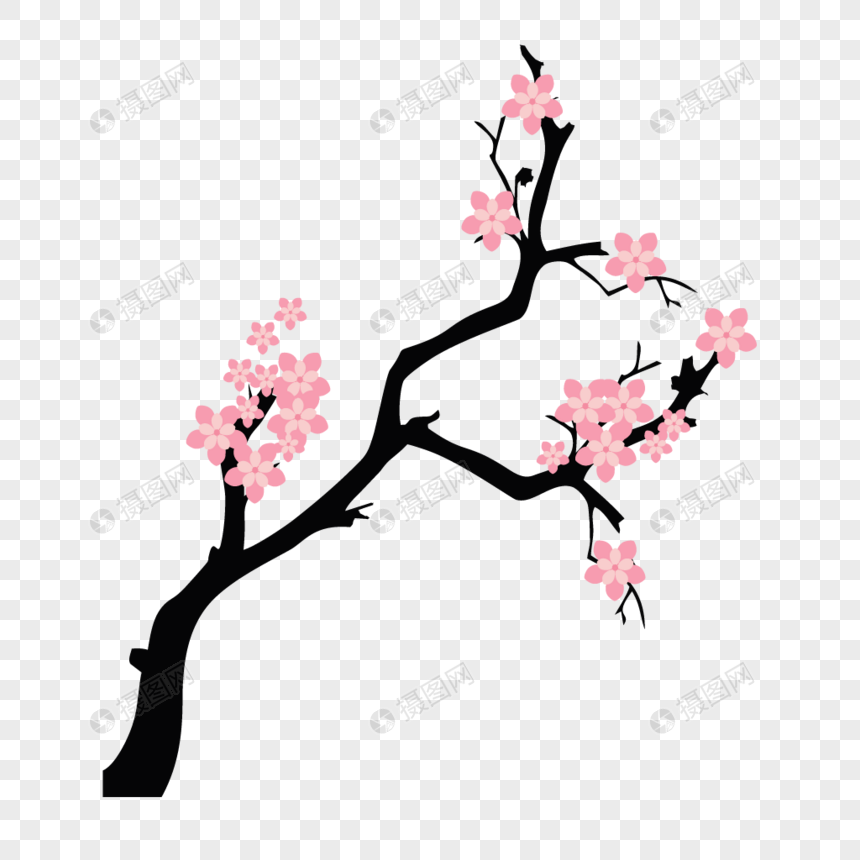 梅花树元素素材下载-正版素材400898404-摄图网