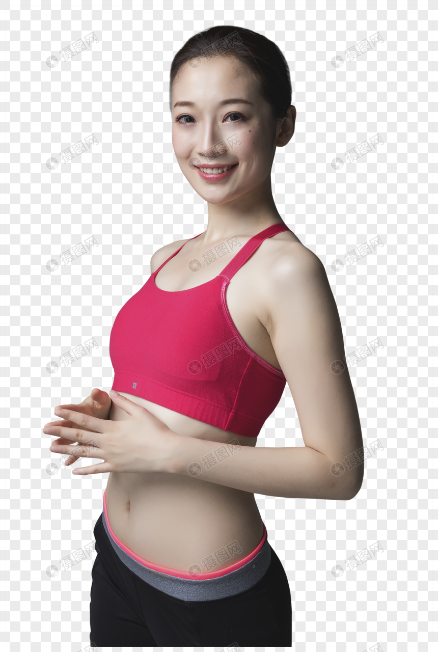 运动装的都市美女图片