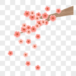卡通浪漫樱花日式装饰图片素材