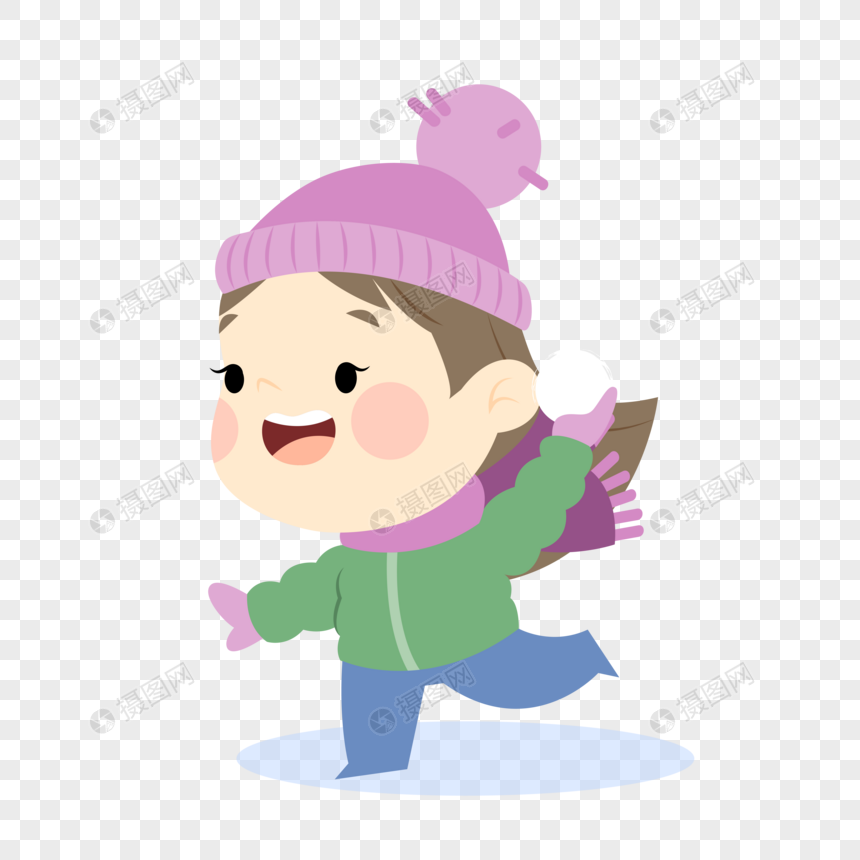 >>冬天图片冬季图片卡通女孩图片打雪仗图片 版权申