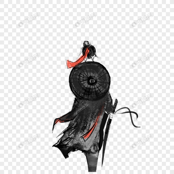 大侠行走江湖元素素材格式_设计素材免费下载_VRF高清图片400927280