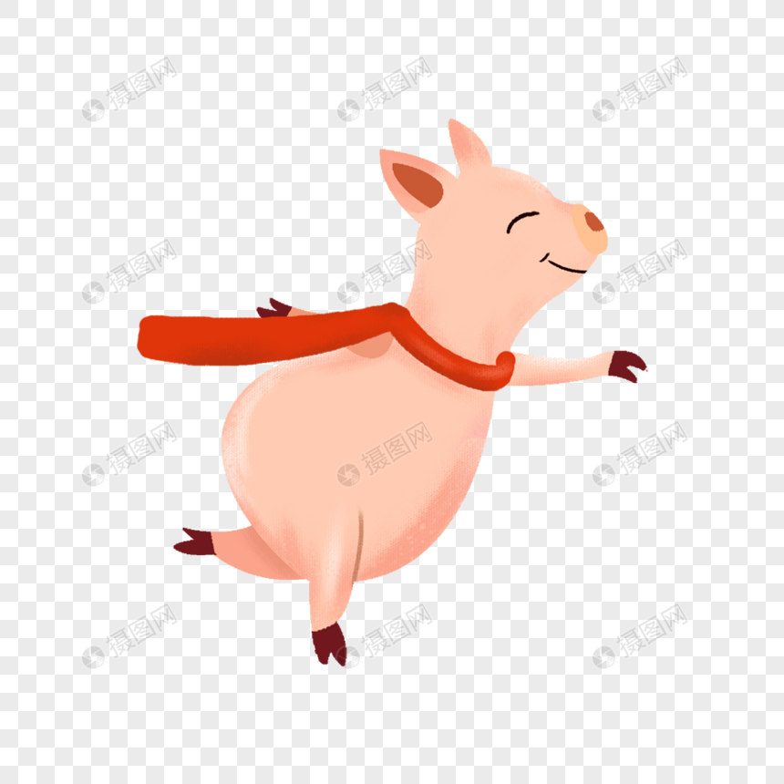 奔跑的猪图片