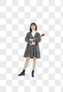 手拿尤克里里的女孩图片