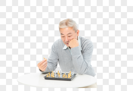 老年人下棋图片