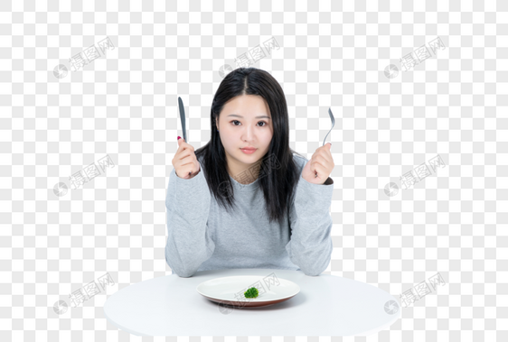 胖女生节食图片