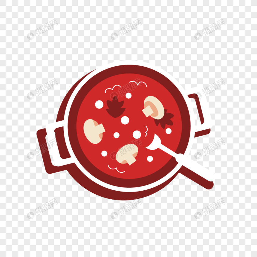 免抠元素 手绘/卡通元素 蘑菇汤.png