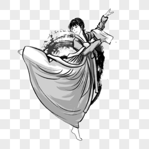 古风人物画图片